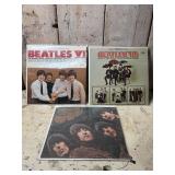 Three Beatles LP Vinyl Album Records
