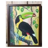 Toucan Framed Oil Painting by Russo