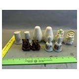 5 Salt And Pepper Shakers