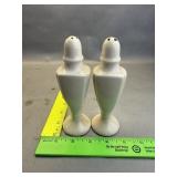 White Pillar Salt And Pepper Shakers