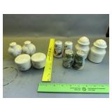 5 Salt And Pepper Shakers