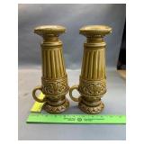 Large pillar Salt And Pepper Shakers