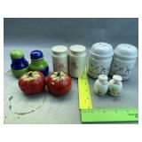 5 Salt And Pepper Shakers