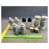 5 Salt And Pepper Shakers