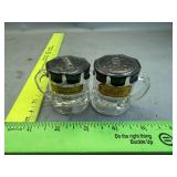 Glass Minn. Salt And Pepper Shakers