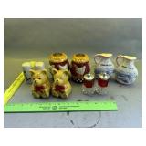 5 Salt And Pepper Shakers
