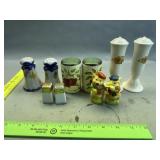 5 Salt And Pepper Shakers