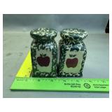 Apple Pillar Salt And Pepper Shakers