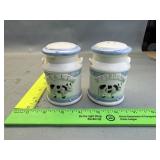 Cream Can Salt And Pepper Shakers
