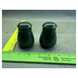 Green Salt And Pepper Shakers