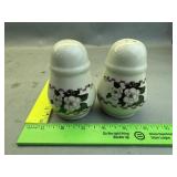 Floral Pillar Salt And Pepper Shakers