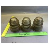 3 Glass Insulators