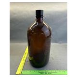 Large Brown Glass Bottle