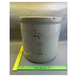 4 Gal Blue Ribbon Stoneware Crock