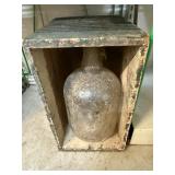 Glass bottle and crate