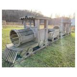 KINZERBILT AMISH MADE TRAIN PLAYSET 4 PC
