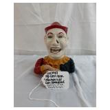 VTG CAST IRON MECHANICAL COIN 'CLOWN