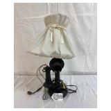 VTG CANDLESTICK STYLE TELEPHONE LAMP