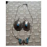 BEAUTIFUL TURQUOISE SET STERLING