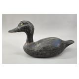 Antique Hand-Carved Black Duck Decoy