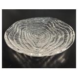 Mid-Century 'Crystal Ice' Bark Glass Bowl