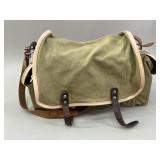 Military Canvas Gree Shoulder Bag with Aluminum