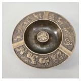 Brass Chinese Zodiac 12-Animal Trinket Dish