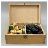 Wooden Staunton Complete Chess Set with Dovetail