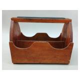Antique Wood Shoe Shine Caddy