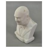 Alabaster-Style Winston Churchill Miniature Bust