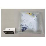 Quebec Artisan Fused Art Glass 'Dove' Plate