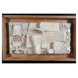 Brutalist Mixed-Media Relief Sculpture