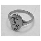 VTG Monogrammed Signet Ring