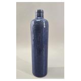 James B. Beam Cobalt Blue Stoneware Bottle vtg
