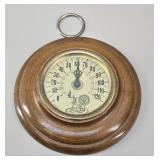 Cooper Spinning Wheel Wall Thermometer vtg