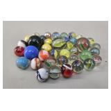 Vintage Glass Marble Collection: Shooters &