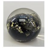 Murano-Style Cobalt & 24K Gold Leaf Sommerso