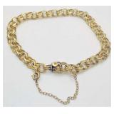 VTG ELCO 12K Gold Filled Charm Bracelet