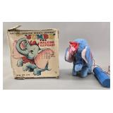 Jumbo' Remote Control Walking Elephant vtg