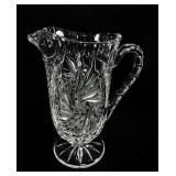 Pinwheel Cut Crystal Pitcher