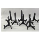 8 Vintage Folding Wood Display Easels