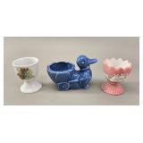 Ceramic Easter Trio: Peter Rabbit, Duck & Pink