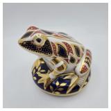 Royal Crown Derby Frog Imari Paperweight