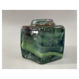 Art Glass Star-Form Inkwell or Bud Vase