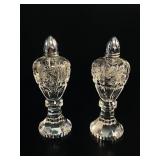 VTG American Brilliant Cut Glass Shakers