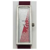 DKNY Ladies' Red Crystal Watch