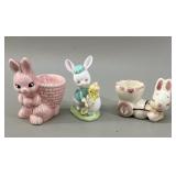 3 Easter Themed items, 2 egg cups and 1