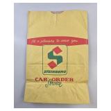 Vintage Steinberg's Car Order Service Grocery B