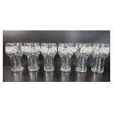 1970's Pepsi-Cola White Swirl Tulip Glasses