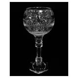 Lead Crystal Diamond-Cut Balloon Wine Glass